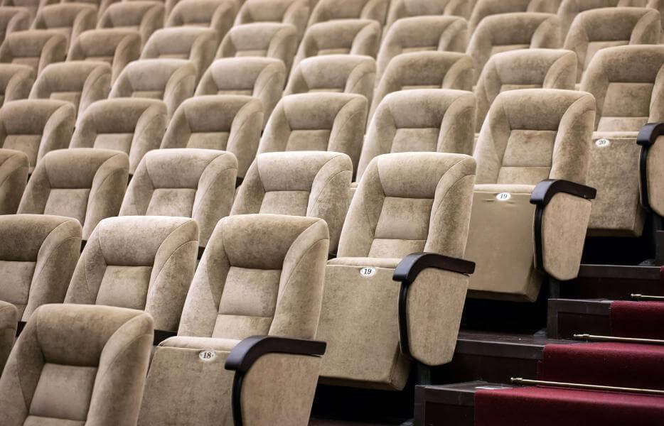Auditorium tiered seating